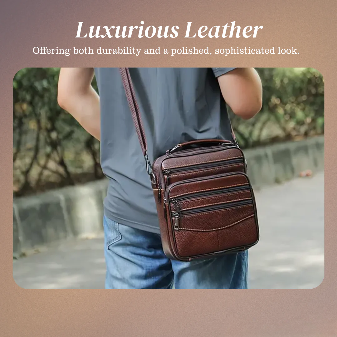 Logan | Leather Retro Crossbody Bag for Men